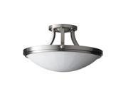 Feiss Perry 2 Light Indoor Semi Flush Mount in Brushed Steel SF283BS
