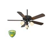 54007 54 in. Ainsworth Gallery 3 Light Basque Black Ceiling Fan with Light