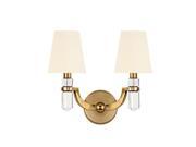 Hudson Valley Lighting 982 AGB WS Wall Sconces Indoor Lighting Aged Brass White Silk Shades