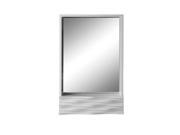 DecoLav 9723 Sophia 20 Rectangular Framed Wall Mirror with Concealed Storage Co High Gloss White