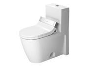 Duravit 213351 Starck 2 1.28 GPF One Piece Elongated Bowl Toilet Less Seat White