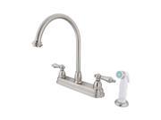 Kingston Brass KB3758AL Kitchen Faucet Satin Nickel