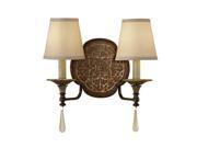 Murray Feiss Marcella 2 Light Sconce British Bronze WB1530BRB OBZ