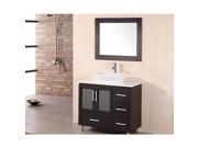 Design Element B36 VS Stanton 36 Free Standing Vanity Set with Cabinet Top wit
