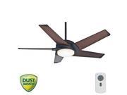 59107 54 in. Stealth DC Maiden Bronze Ceiling Fan with Light and Remote