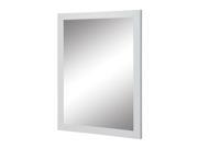 DecoLav 9707 Cameron 24 Rectangular Wall Mirror with Solid Wood Frame White