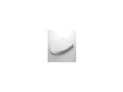 SS214 01 SoftClose Soiree Elongated Plastic Closed Front Toilet Seat Cover Cotton White