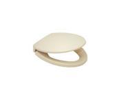 SS114 03 SoftClose Elongated Polypropylene Closed Front Toilet Seat Cover Bone