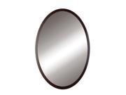DecoLav 9716 Lola 22 Oval Wall Mirror with Solid Wood Frame Black