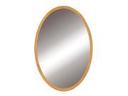 DecoLav 9716 Lola 22 Oval Wall Mirror with Solid Wood Frame Maple