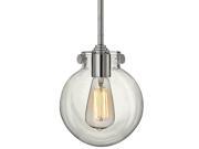 Hinkley Lighting 3128 1 Light Indoor Mini Pendant with Clear Globe Shade from th