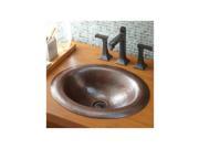 Native Trails CPS386 Native Trails CPS386 Maestro 18 16 Gauge Copper Drop In Bathroom Sink Tempered Copper