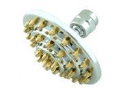 Kingston Brass K204A4 4 Inch Diameter Three Tiers Brass Shower Head Polished Chrome Polished Brass