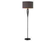 Dimond Carmichael Floor Lamp in Steel Smoked Glass and Black Nickel D1598