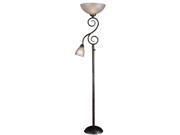 Kenroy Home Treble Mother Son Torchiere Smoke Bronze 32259SMB