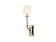 Hudson Valley Lighting 110 PN WS Wall Sconces Indoor Lighting Polished Nickel White Silk Shades