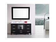 Design Element B60 DS Stanton 60 Free Standing Vanity Set with Cabinet Top wit
