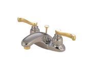Kingston Brass KB8629FL Lavatory Faucet Satin Nickel Polished Brass