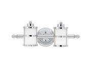 Quoizel 2 Light Tranquil Bay Bath Fixture in Polished Chrome TB8602C
