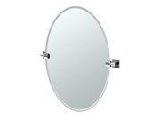 Gatco 4059 Elevate 24 Oval Beveled Wall Mounted Mirror with Chrome Accents Chrome