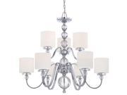 Quoizel 9 Light Downtown Chandelier in Polished Chrome DW5009C
