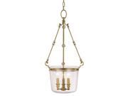 Hudson Valley Quinton 3 Light Pendant in Aged Brass 131 AGB