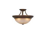 Vaxcel 17 Semi Flush Ceiling Light RBZ CF38217RBZ