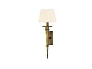 Hudson Valley Lighting 230 AGB WS Wall Sconces Indoor Lighting Aged Brass White Silk Shades