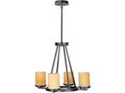 Maxim Lighting Luminous 4 Light Chandelier Rustic Ebony 21144SCRE