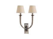 Hudson Valley Vienna 2 Light Wall Sconce in Aged Silver 112 AS