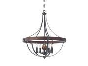 Murray Feiss F2794 5AF CBA Chandeliers Indoor Lighting Antique Forged Iron Charcoal Brick