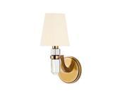 Hudson Valley Lighting 981 AGB WS Wall Sconces Indoor Lighting Aged Brass White Silk Shades