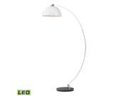 Dimond Cityscape Floor Lamp in White Black and Polished Chrome D2462 LED