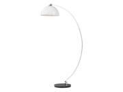Dimond Lighting Cityscape Floor Lamp in White Black and Polished Chrome D2462