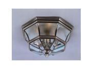 Quoizel 3 Light Newbury Outdoor Flush Mounts in Pewter NY1794P