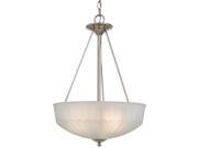 Minka Lavery 1737 1 3 Light Indoor Bowl Shaped Pendant from the 1730 Collection Polished Nickel