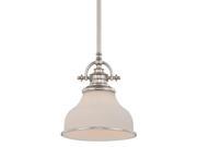 Quoizel 1 Light Grant Mini Pendant in Imperial Silver GRT1508IS