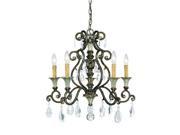 Savoy House St. Laurence 5 Light Chandelier Tortoise Shell Silver 1 3001 5 8