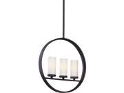 Troy Lighting Eclipse 3 Light Pendant in Federal Bronze F2803