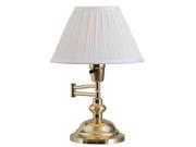 Kenroy Home Classic Swing Arm Swing Arm Desk Lamp Polished Brass 30163