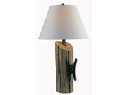 Kenroy Home Cole Table Lamp Wood Grain Finish 32055WDG