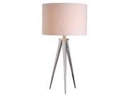 Kenroy Home Foster Table Lamp Brushed Steel 32262BS