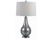 Kenroy Home Teardrop Table Lamp Metallic Pewter Finish 32043MP