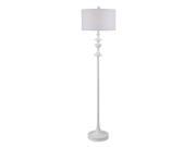 Kenroy Home Claiborne Floor Lamp White Gloss Finish 21034WH