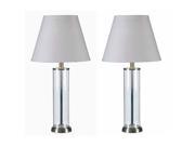 Kenroy Home Echo 2 Pack Table Lamp Glass Finish 32080GBS