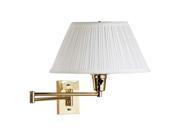 Kenroy Home Element Wall Swing Arm Lamp Polished Brass Finish 30100PBES 1