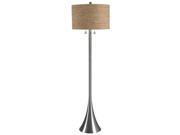 Kenroy Home Bulletin Floor Lamp Brushed Steel Finish 32093BS