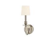 Hudson Valley Lighting 8211 PN WS Wall Sconces Indoor Lighting Polished Nickel White Silk Shades