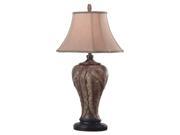 Kenroy Home Bermuda Table Lamp Leafed Bronze Finish 31124LBZ