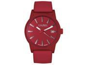Haurex Italy Womens 6K378DRR Red Dial Stainless Steel Watch
